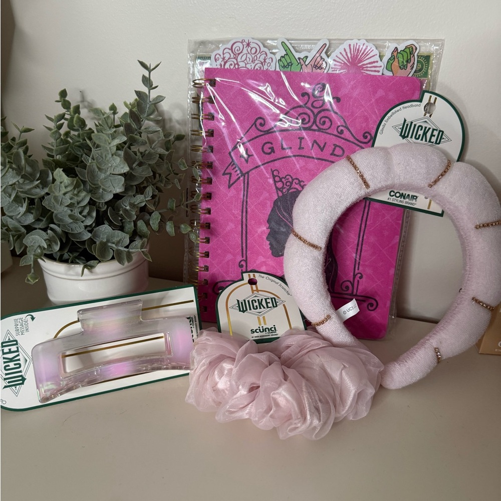 Wicked Bundle - Journal w/ Stickers and 3 Scunci Hair Items - All New w/ Tags - Picture 2 of 2